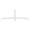 Ekena Millwork Bellingham Architectural Grade PVC Gable Bracket, 96"W x 32"H x 2"D x 4"F, 8/12 Pitch GBP096X32X0204BEL00 - alternate 2